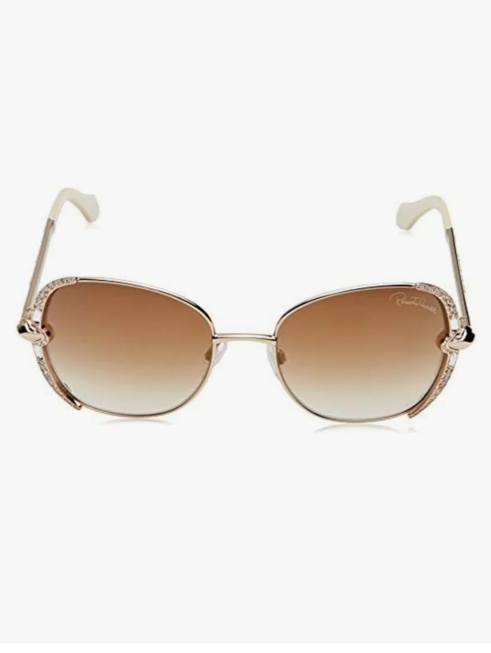ROBERTO CAVALLI SUBRA RC974S 28G GOLD GRADIENT BROWN SQUARE SUNGLASSES. 56mm NIB